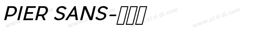 PIER SANS字体转换